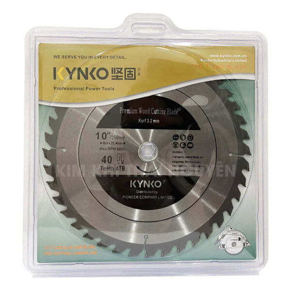 LƯỠI CƯA GỖ 40 RĂNG 250mm KYNKO