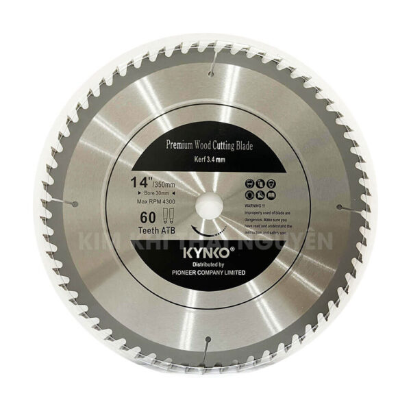 LƯỠI CƯA GỖ 60 RĂNG 350mm KYNKO