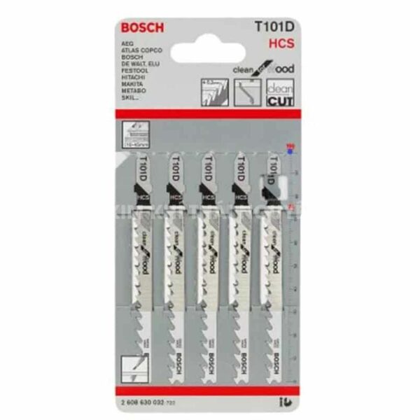 Bộ 5 lưỡi cưa lọng T 101 D Bosch 2608630032