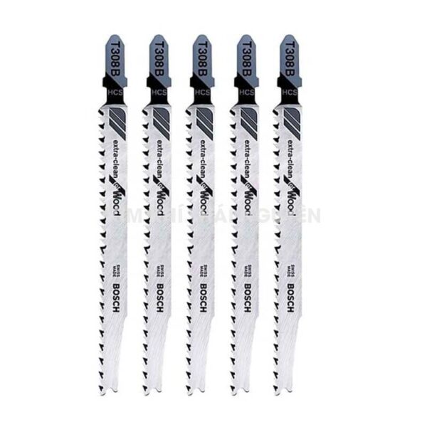 Bộ 5 lưỡi cưa lọng T 308 B Bosch 2608663751