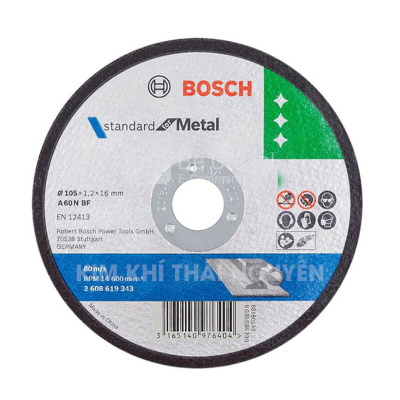 Đá cắt sắt 105x1.2x16mm Bosch 2608619343 6 Đá cắt sắt 105x1.2x16mm Bosch 2608619343
